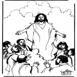 Disegni biblici da colorare - Ascensione