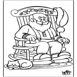 Disegni da colorare Natale - Babbo Natale 4