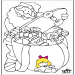Disegni da colorare Natale - Babbo Natale - disegno 1
