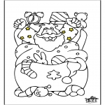 Disegni da colorare Natale - Babbo Natale - disegno 2