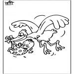 Disegni da colorare Temi - Bebè - Ciconia ciconia