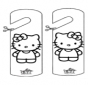 Cartello per maniglia Kitty
