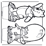 Disegni da bucherellare - Disegno da bucherellare ' Winnie the Pooh 5