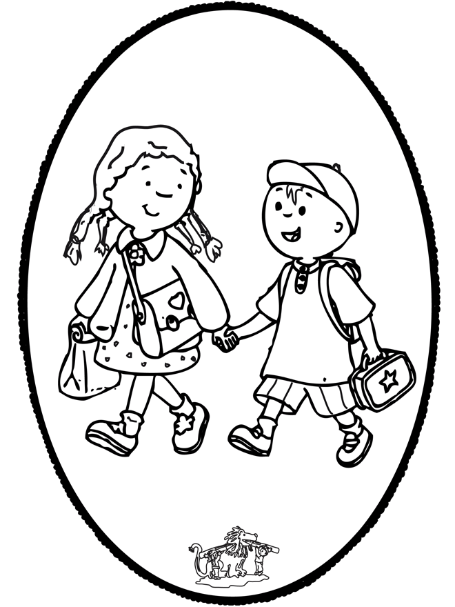 Disegno da bucherellare a scuola
