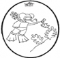 Disegno da bucherellare Babar 4