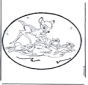 Disegno da bucherellare - Bambi 1