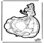Disegno da bucherellare Principessa 1