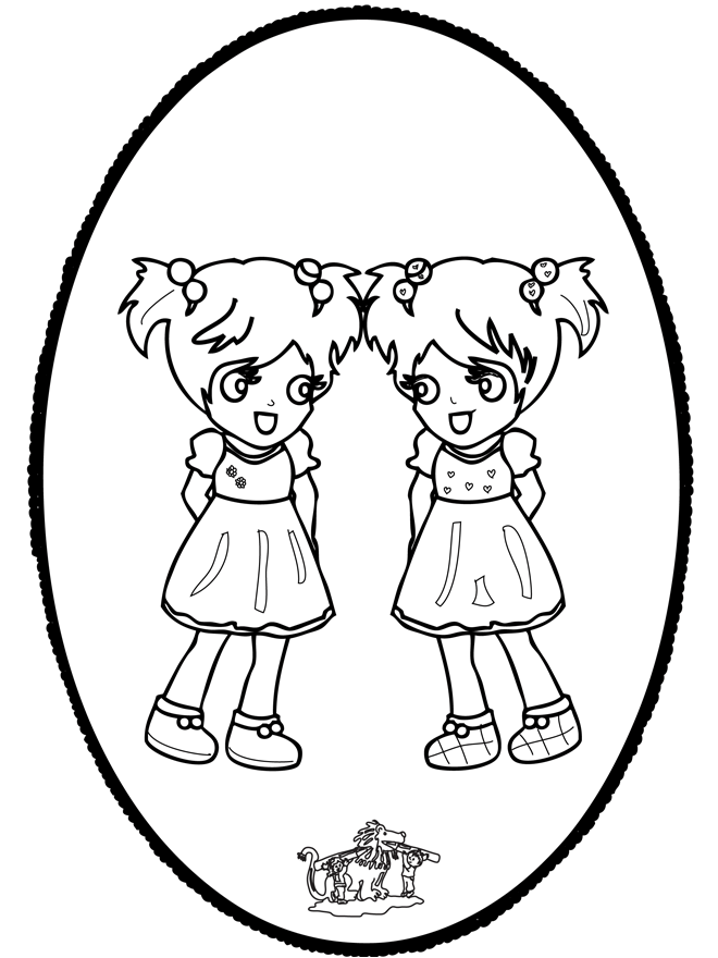 Disegno da bucherellare - ragazza