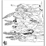 Disegni biblici da colorare - Domenica delle palme 3