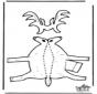 Figurina da ritagliare Cervo