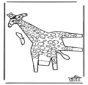 Figurina da ritagliare Giraffa 2