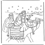 Disegni biblici da colorare - I Magi doriente