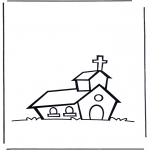 Disegni biblici da colorare - La chiesa