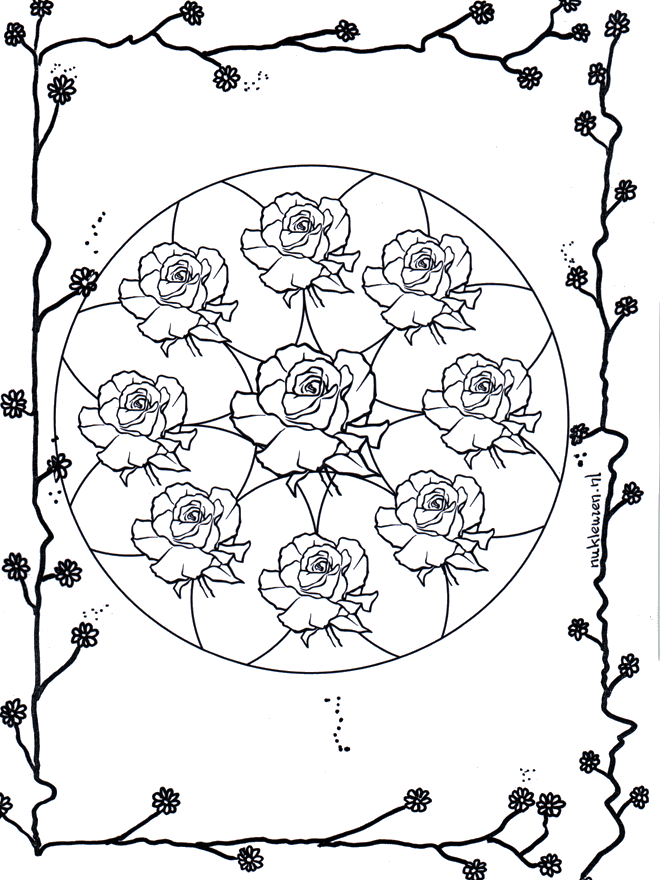 Mandala rose