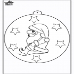 Disegni da colorare Natale - Palla di Natale - Babbo Natale 2