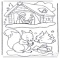 Scoiattolo e presepe
