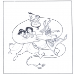 Personaggi di fumetti - Aladino e il genio