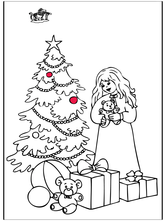 Albero di Natale 4 - Disegni da colorare Natale