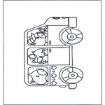 Disegni per i piccini - Autobus con bambini