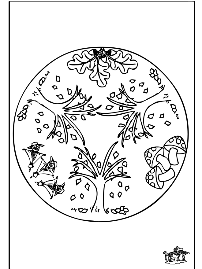 Autunno - Mandala 1 - Mandala fiori