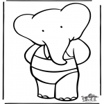 Disegni per i piccini - Babar