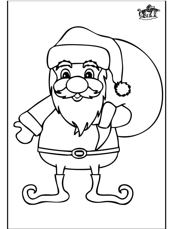 Babbo Natale 10 - Disegni da colorare Natale