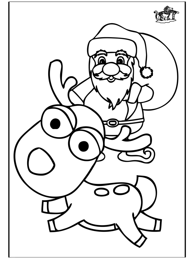 Babbo Natale 12 - Disegni da colorare Natale