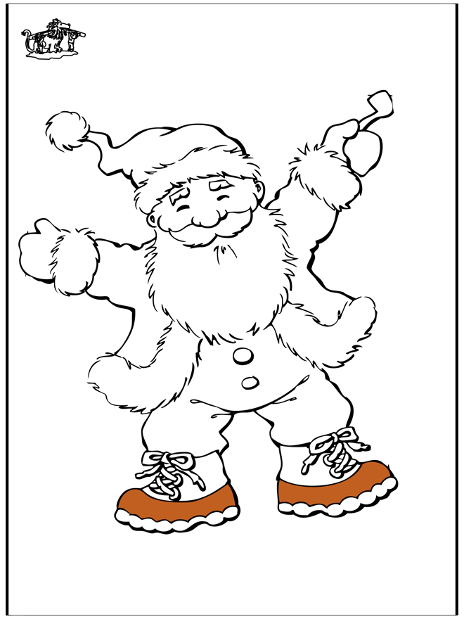 Babbo Natale 13 - Disegni da colorare Natale