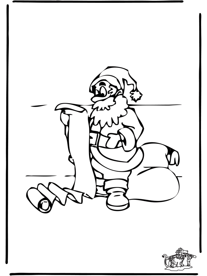 Babbo Natale  2 - Disegni da colorare Natale