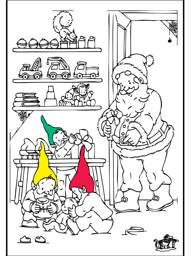 Babbo Natale 6 - Disegni da colorare Natale