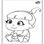 Disegni da colorare Temi - Baby girl 1