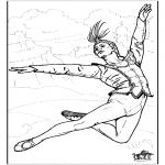 Disegni da colorare Vari temi - Balletto 8