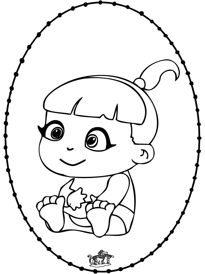 Bebè - Disegno da bucherellare 2 - Nascita