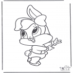 Disegni da colorare Animali - Bugs Bunny bebè