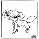 Disegni da colorare Animali - Cane Bratz