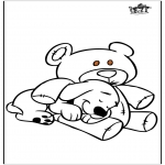 Disegni da colorare Animali - Cane e ursidae