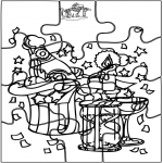 Disegni da colorare Temi - Capodanno - Puzzle