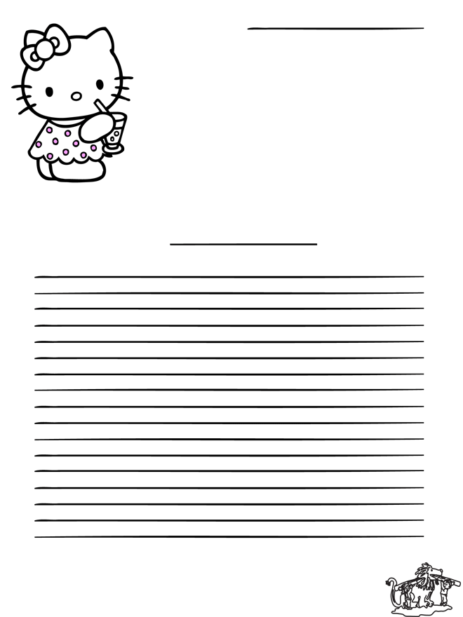 Carta da lettere - Hello Kitty - Carta da lettere