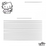 Lavori manuali - Carta da lettere - Hello Kitty