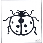 Disegni da colorare Animali - Coccinella 1