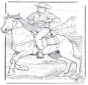 Cowboy con cavallo