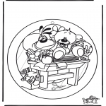 Lavori manuali - Decorazione finestra 2