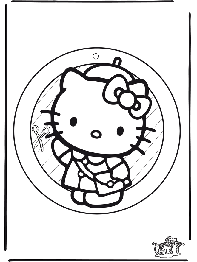 Decorazione finestra Hello Kitty - Lavoro manuale Decorazione finestra 