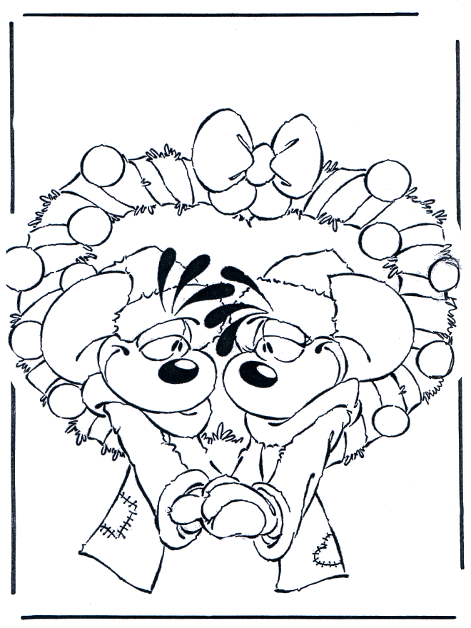 Diddl Natale 3 - Disegni da colorare Natale