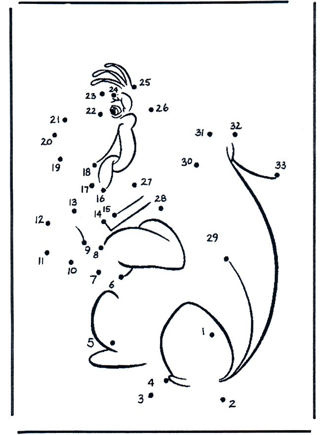 Disegna seguendo i numeri ' dino - Disegna seguendo i numeri