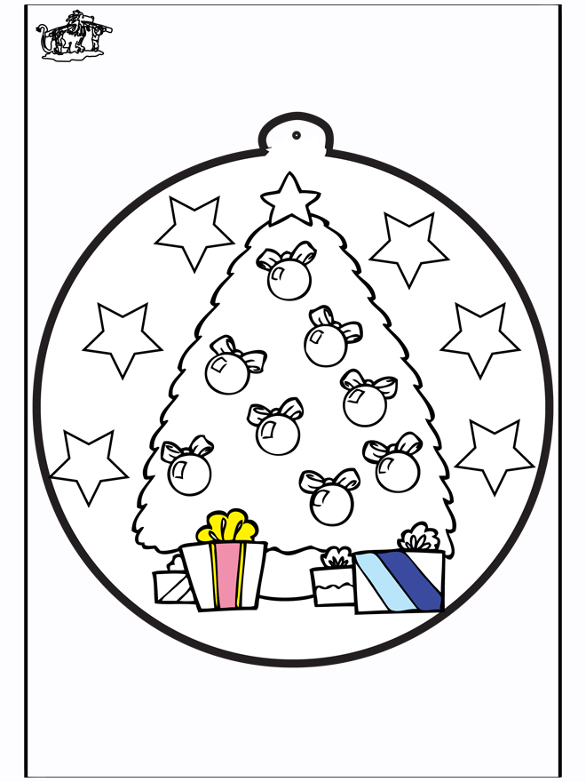 Disegno da bucherellare ' Albero di Natale