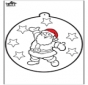 Disegno da bucherellare ' Babbo Natale