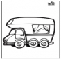 Disegno da bucherellare ' camper