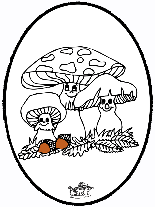 Disegno da bucherellare ' Fungi - Altri Disegni da bucherellare