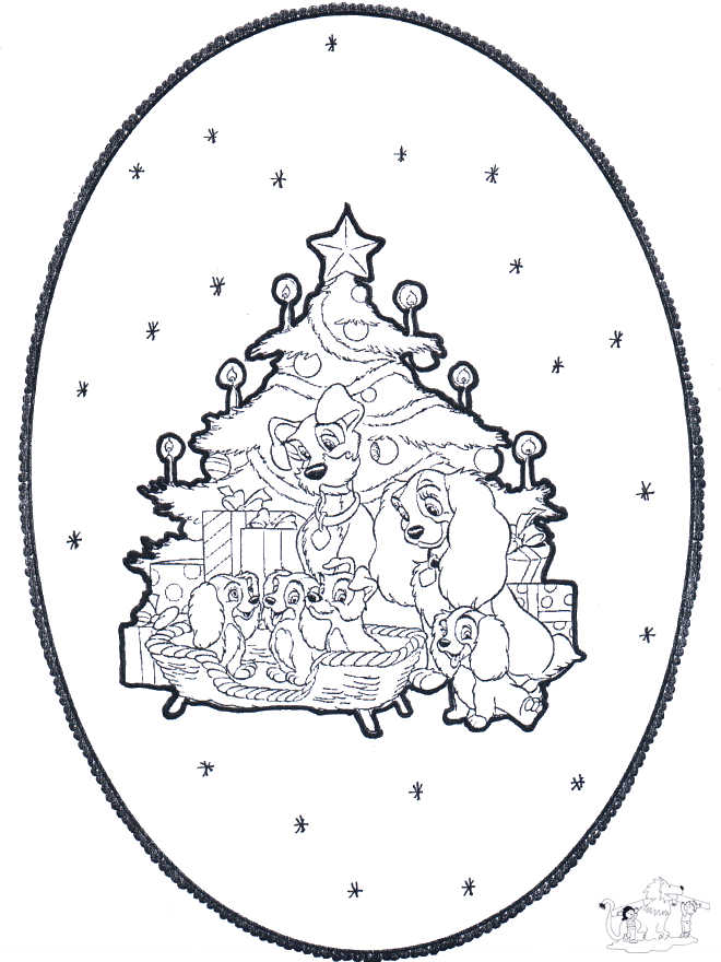 Disegno da bucherellare ' Natale 1 - Disegni da bucherellare Natale